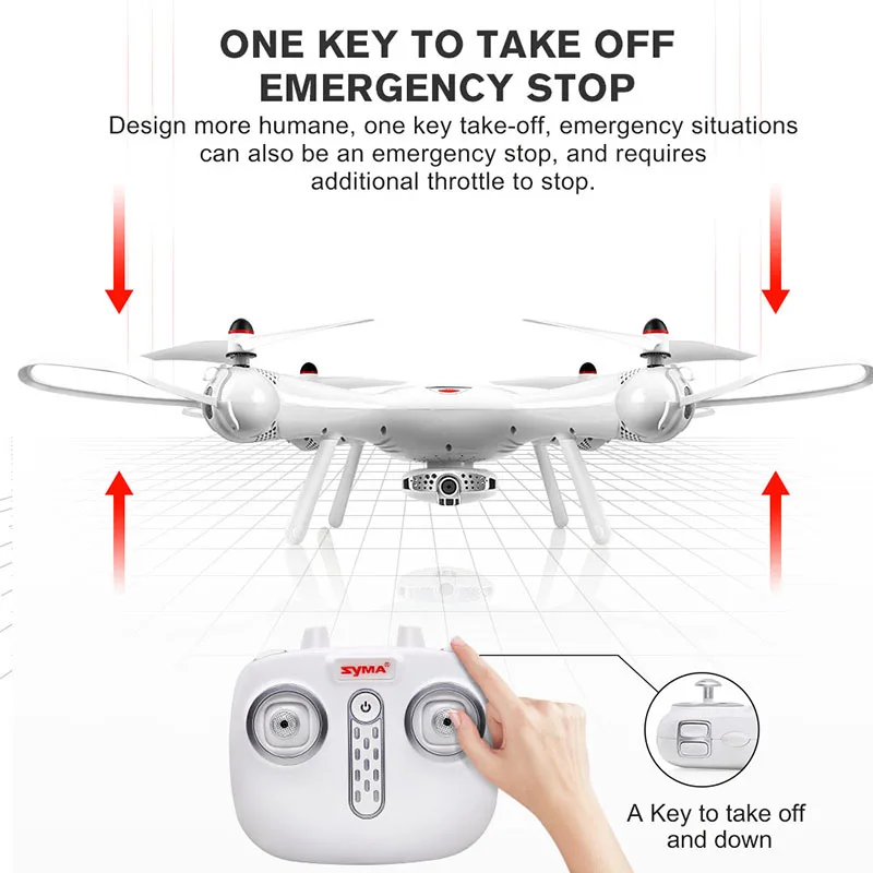 Дрон SYMA X25PRO с камерой 720P HD Квадрокоптер gps FPV передача Радиоуправляемый вертолет