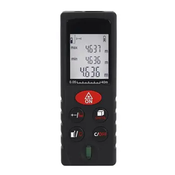 

Black 0.05-40M Professional Laser Distance Meter Range Finder Measure Diastimeter Automatic Calculation