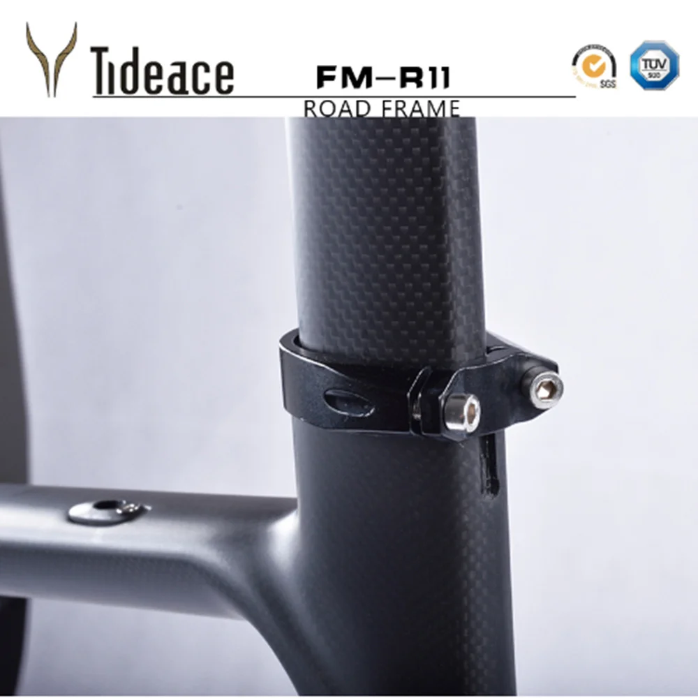 Top 2018 Tideace carbon fiber bicycle frame Di2&Mechanical racing bike carbon road frame+fork+seatpost+headset for carbon road bike 4