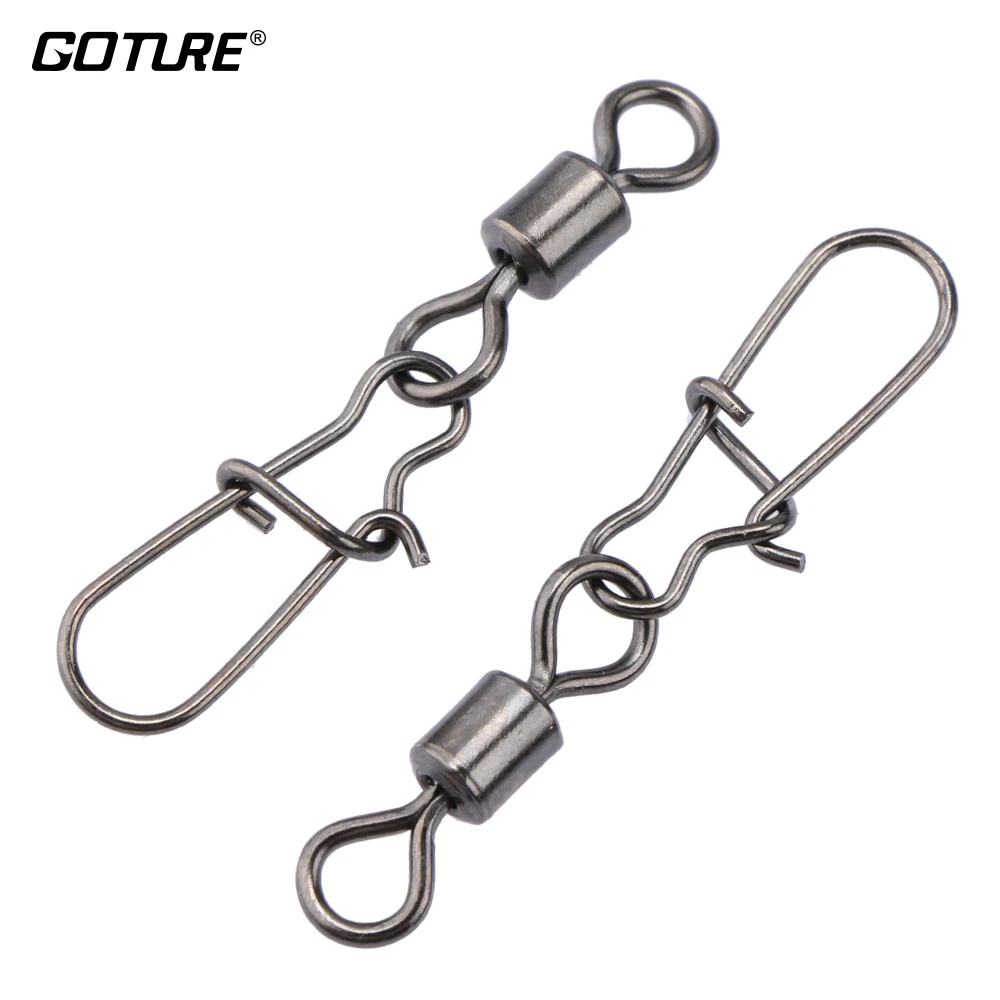 Image 200pcs lot Stainless Rolling Swivel With Nice Snap MS+ZQ Hooks Lure Connector Sea Rock Fishing Swivels Snaps Tackle