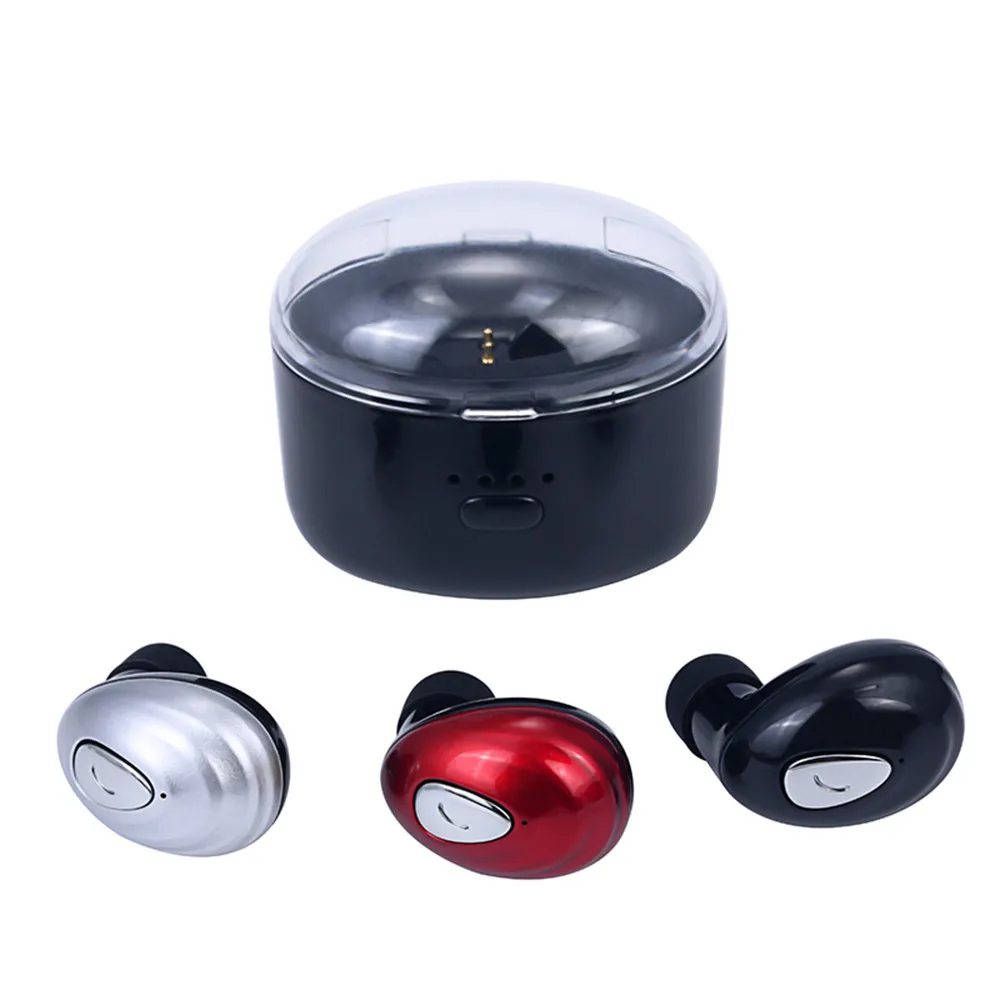 

Hot Mini Bluetooth 4.2 Stereo Headset In-Ear Wireless Earphone Earbud Head-phone Handsfree Earphones Headsets Microphone Sports