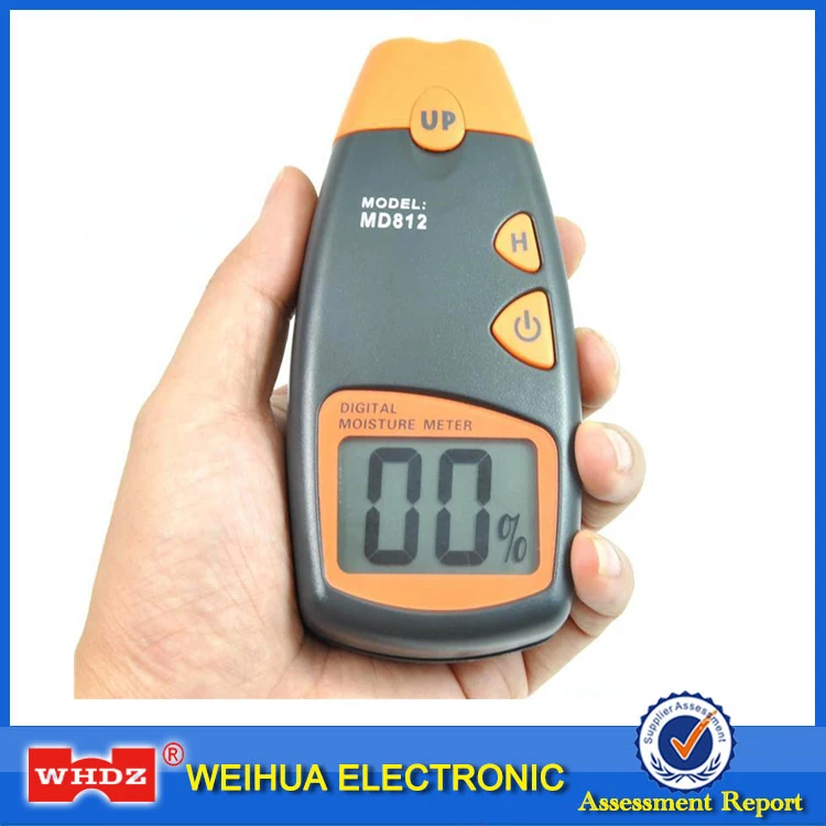 

WHDZ MD812 Digital Wood Moisture Meter LCD Display for Wood Sheetrock Carpets Humidity Tester