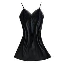 Пижамы женские s плюс размер ресницы кружева белье v-образным вырезом кружева детали пижамы Ночное платье сексуальные женские пижамы Шелковый пижамный комплект@ 8