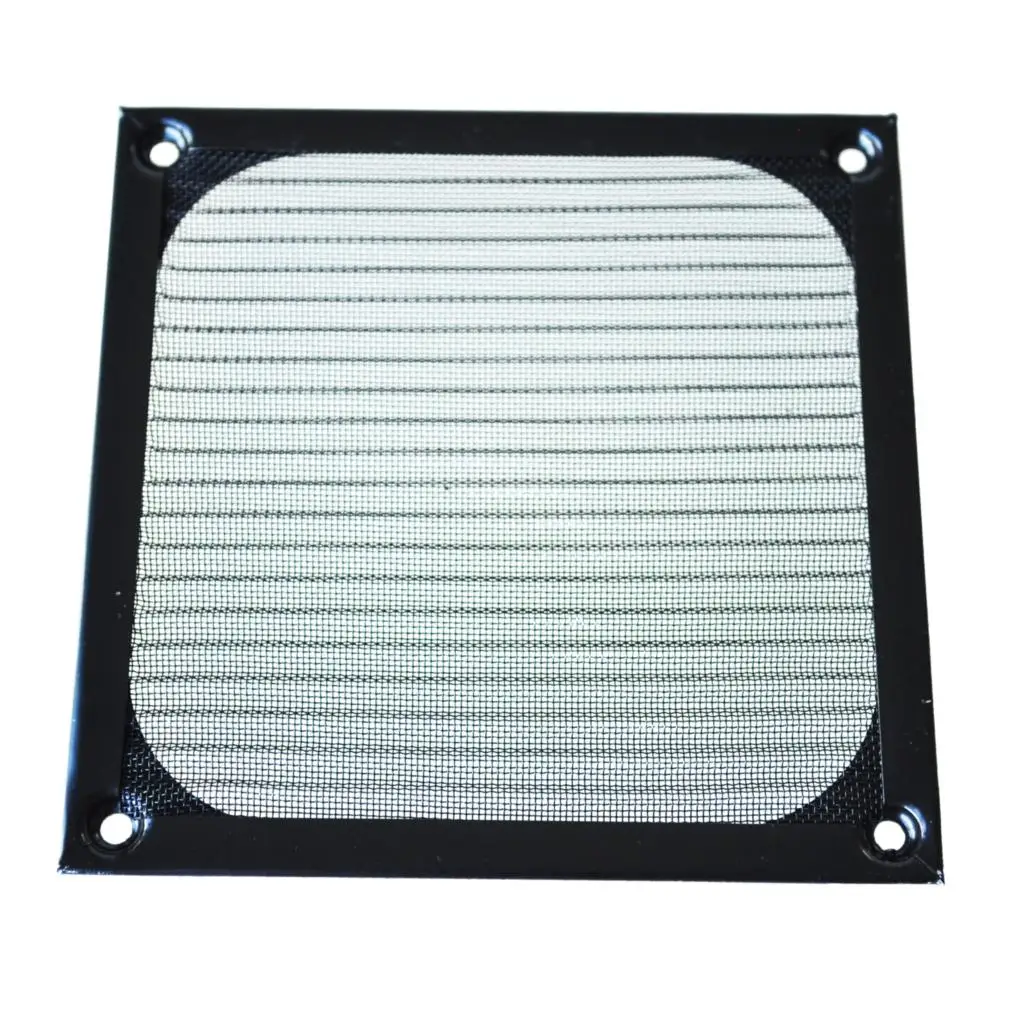 10 шт./лот 12 см х 12 см вентилятор охлаждения для ПК Алюминий пыле сетчатый фильтр черный