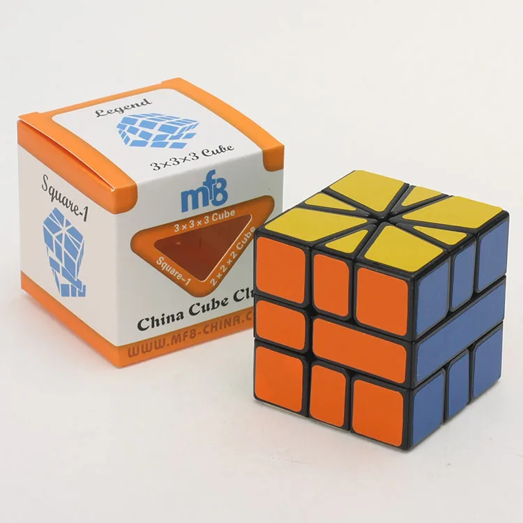 Новая версия MF8 квадратный-1(SQ1, v3) Flabellate 3x3 Скорость волшебный куб, головоломка(55 мм) Черный и белый развивающие игрушки специальные игрушки - Цвет: black