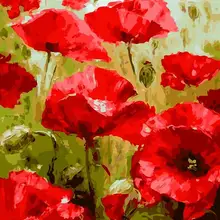 Рамка декоративная картина на стену живопись по номерам ручная роспись на белье живопись Пейзаж Цветы современные абстрактные картины маслом