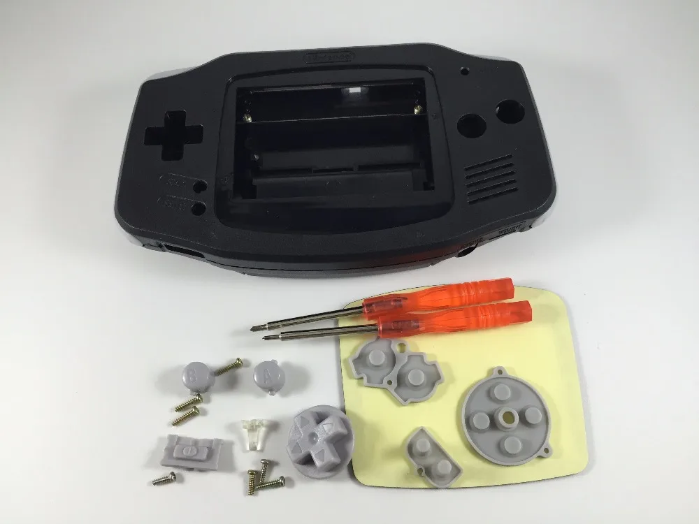 Full Set classic Housing Shell Case Cover Repairt Parts for Nintendo GBA Housing Case for Gameboy Advance W/ Screwdriver buttons