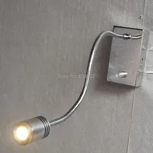 Topoch освещенные Изголовья Чтение свет 3 W 200LM ручка диммер 15%- Яркость переключаемый кровать исследования освещения CREE светодиодный ES Drive