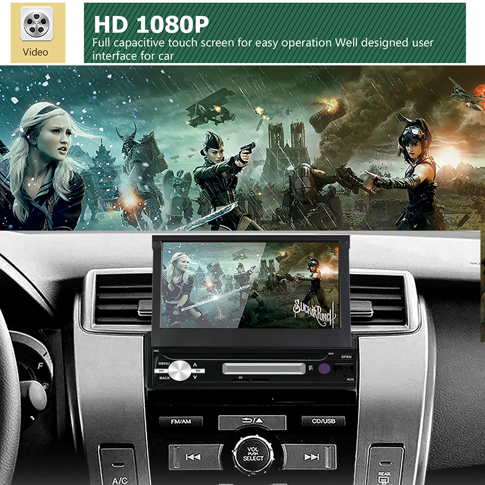 Sale Android 8.0 Quad Core 2G1G Universal 1Din 7" TFT Motorized Display Car Multimedia Stereo GPS Navigation Radio Bluetooth RDS DAB+ 7 Sale Android 8.0 Quad Core 2G1G Universal 1Din 7" TFT Motorized Display Car Multimedia Stereo GPS Navigation Radio Bluetooth RDS DAB+ 7