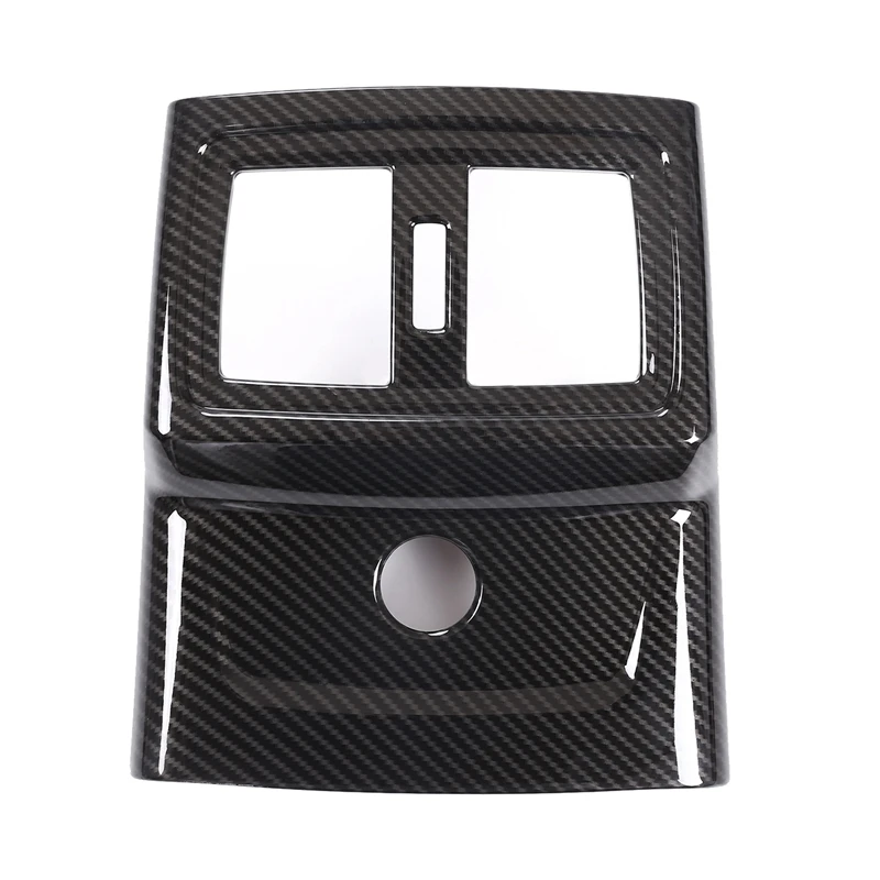 

Carbon Fiber Style For BMW x1 F48 ABS plastic Rear Row Ac Vent Outlet Cover Trim Accessories For BMW x2 F47