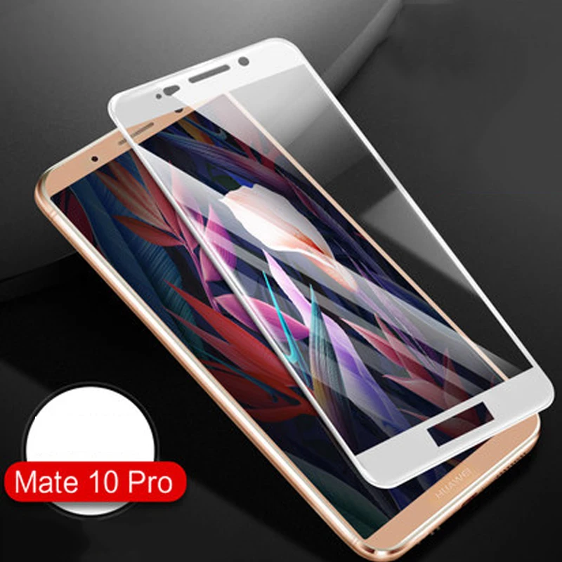 2PCS Black Ultra-Thin screen protector Tempered Glass For Huawei mate 10Pro BLA-AL00 full Screen protective mate10 Pro | Мобильные