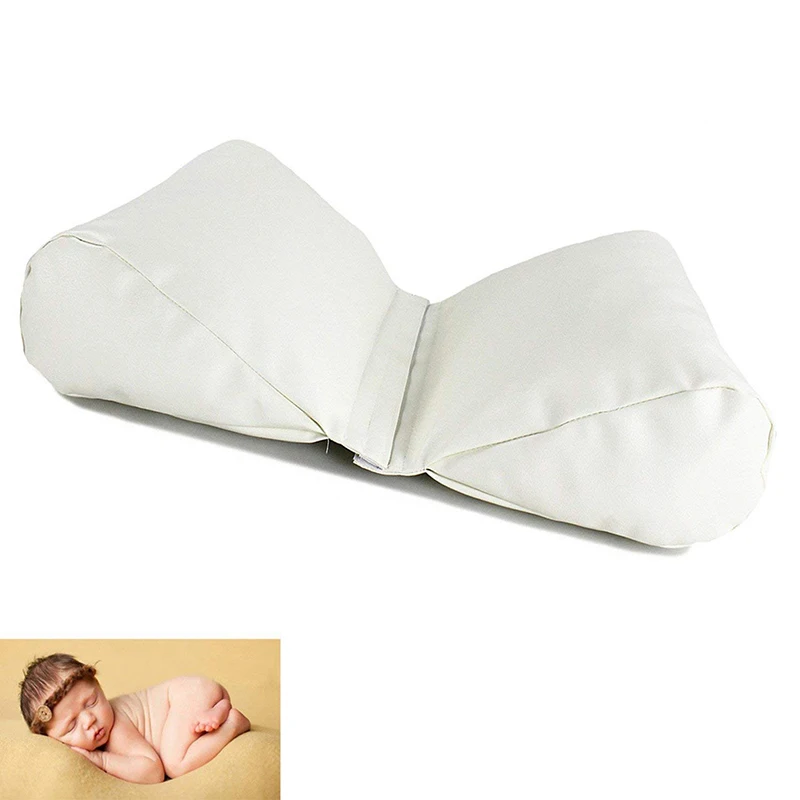 

FBIL-Newest Baby Photo Pillow Newborn Photography Prop Butterfly Shaped Cotton Pillow Photography Pillow white