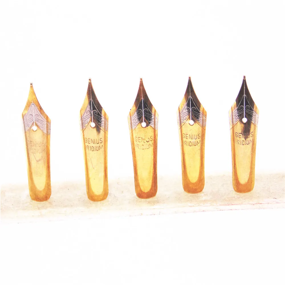 

5pcs Golden Medium nib fountain pen iridium tip pen Nib Universal other Pen You can use all the extra fine series
