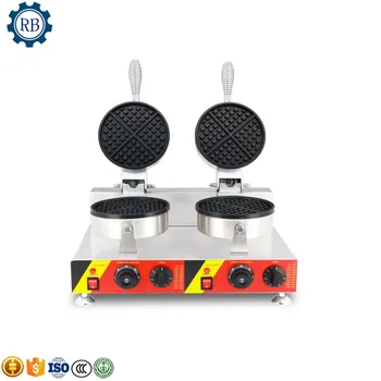 

RAINBOW 2 Heads waffle machine waffle baking machine / waffle making machine