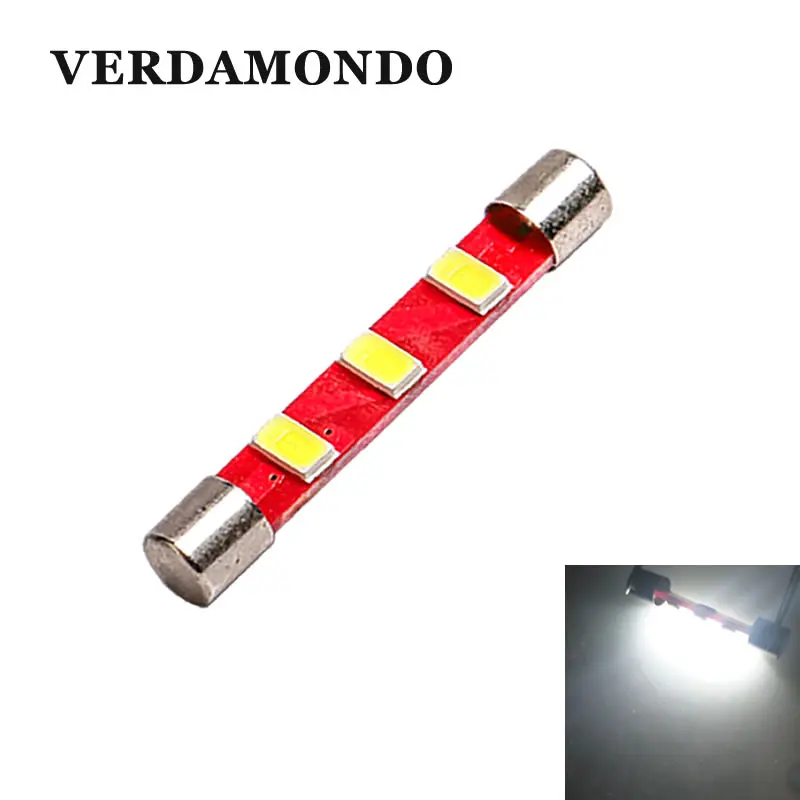 

Socket 31MM 36MM 39MM 41MM 3 5730 SMD Car LED Dome Festoon Indicator Reading Lights License Plate Lamp Map Bulbs For 12V White