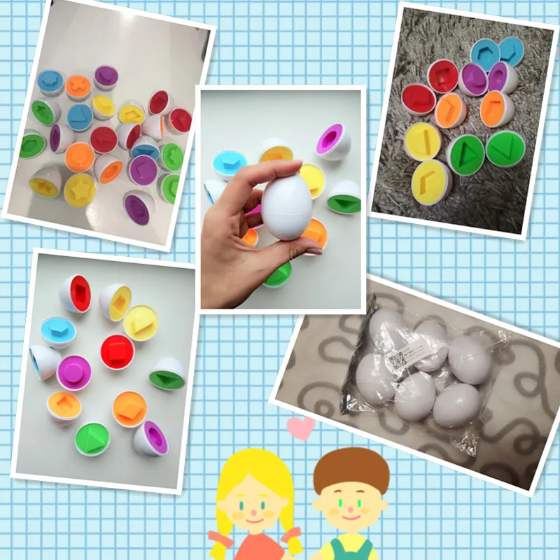 Эфирные 6 яиц/Набор Обучающие Развивающие игрушки смешанной формы мудрые ролевые головоломки умный детский инструмент для детей игрушки для детей 20