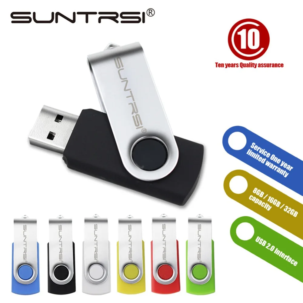 Suntrsi USB Flash Drive 64GB Pen 8GB 16GB 32GB Stick 2.0 Pendrive Card Free Shipping | Компьютеры и офис
