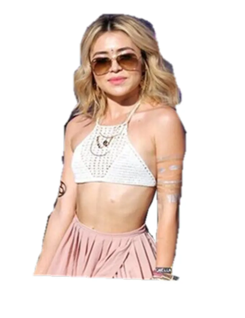 crochet swimwear bikini top