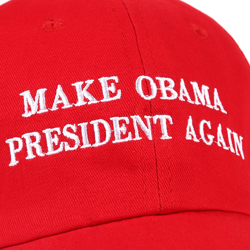 Новинка года, сделать Обаму, президент снова папа, шляпа для мужчин и женщин, хлопковая бейсболка, неструктурная, новая-красная
