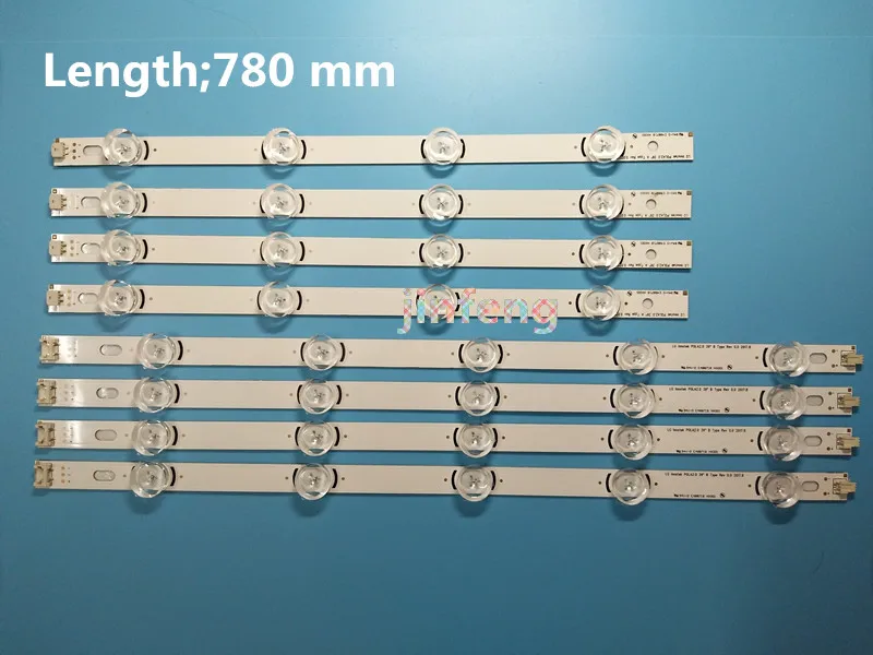 

100%New 1set =8pcs(4A+4B) LED backlight bar forTV HC390DUN-VCFP1-21X 39LN5400 39LA6200 LG innotek POLA 2.0 POLA2.0 39"A/B type