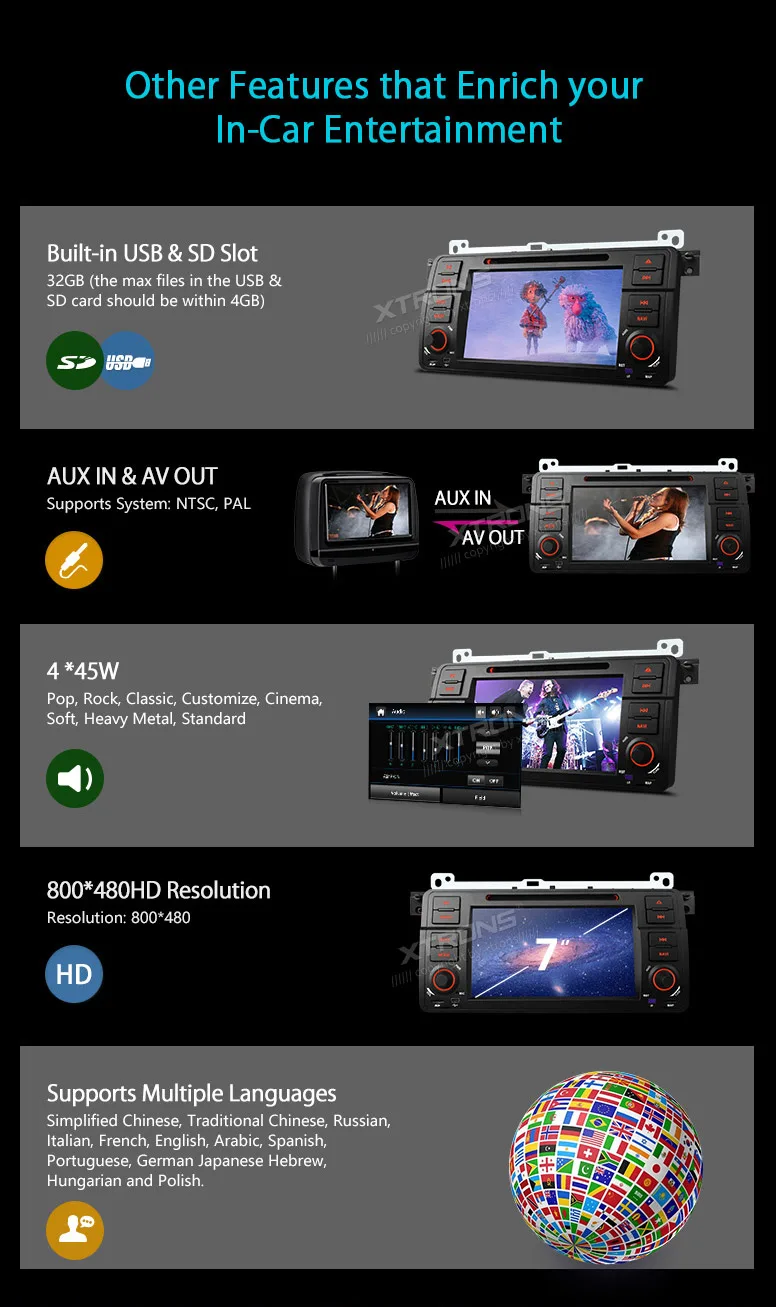 Discount XTRONS 7 inch Car DVD Player 2 din Radio DAB+Canbus GPS Navigation For BMW E46 / Rover 75 1999-2005 / MG ZT 2001 2002 2003- 2005 15