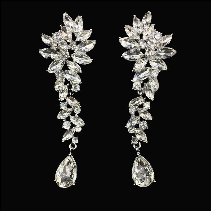Fashion-Flower-Sparkling-Drop-Piercing-Earrings-and-ear-Earrings-Elegant-Charming-Wedding-Earrings-For-Women-Gift (1)