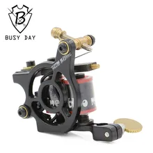 Новая катушка тату машина прямые продажи 10 обертывания профессиональная стальная тату машина Liner Shader для тату Поставки