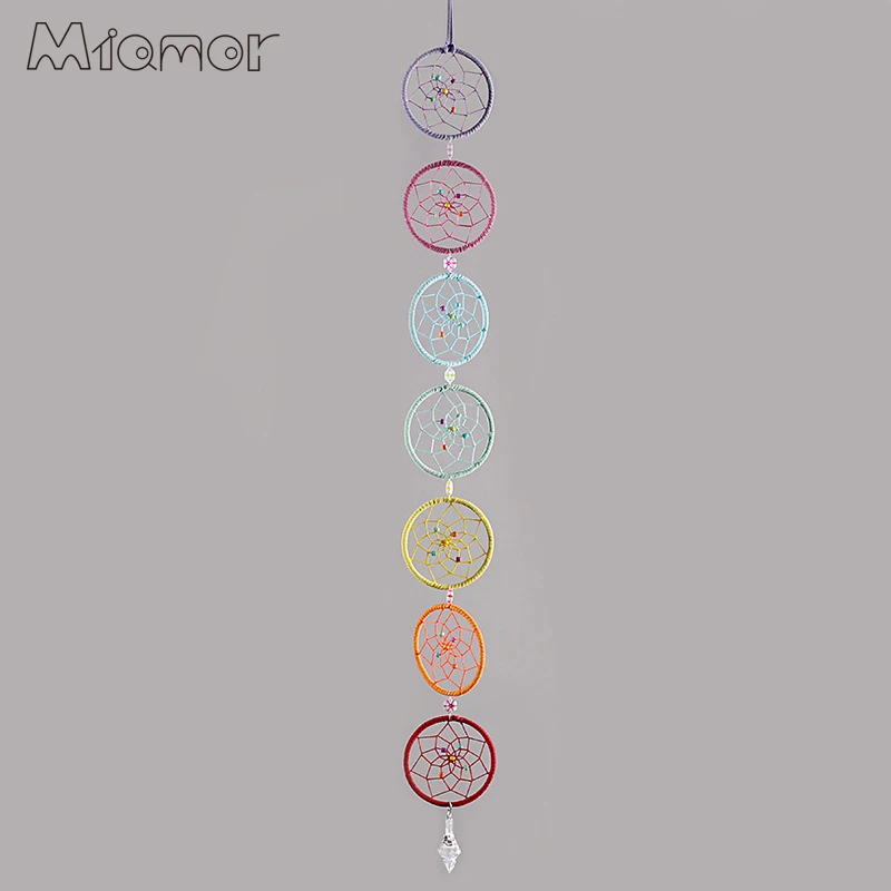 Atrapasueños Chakra Muladhar 7 anillos atrapasueños coloridos decoración colgante de pared para el hogar y adorno colgante para el coche regalo Amor096 Atrapasueños Chakra Muladhar 7 anillos atrapasueños coloridos decoración colgante de pared para el hogar y adorno colgante para el coche regalo Amor096