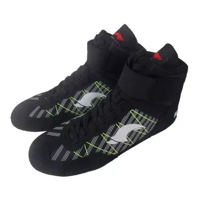 Уличные спортивные борцовские ботинки профессиональная боксерская обувь резиновая подошва дышащие кроссовки размера плюс тренировочная Боевая обувь