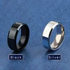 Auxauxme 8mm Black Titanium Stainless Men Ring Simple Wedding Bands Rings Gift For Male Jewelry Size 5-13 Drop shipping ► Photo 3/6