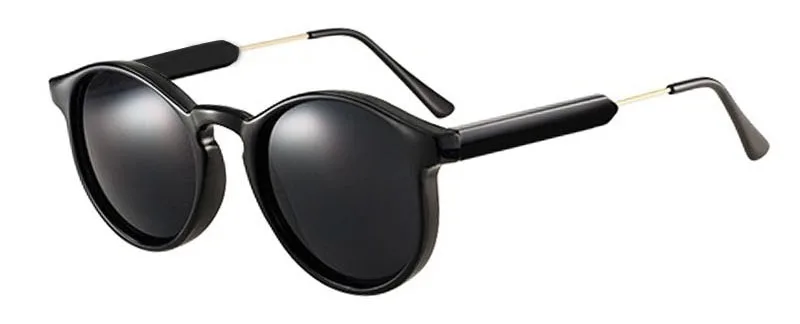 Винтажные очки shauna, женские круглые солнцезащитные очки, фирменный дизайн, мужские, Замочная скважина, толстая оправа, солнцезащитные очки для женщин, солнцезащитные очки, UV400 Oculos de sol - Цвет линз: Black