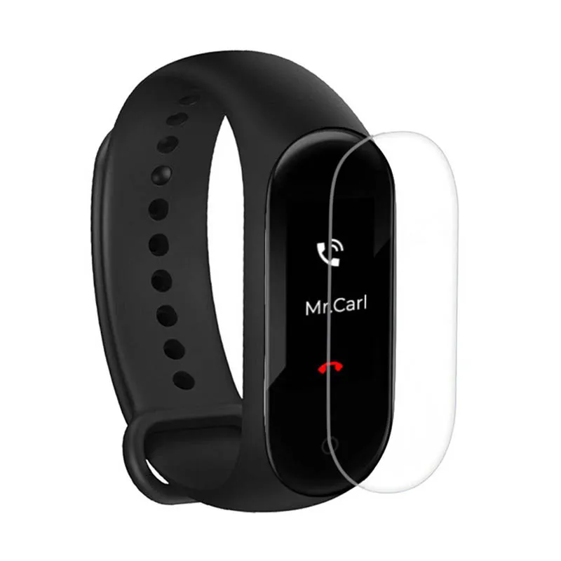 Для Xiaomi Mi band 4 протектор для часов плёнка полностью покрывающая ультра тонкий HD экран защитная пленка не закаленное стекло Смарт аксессуары