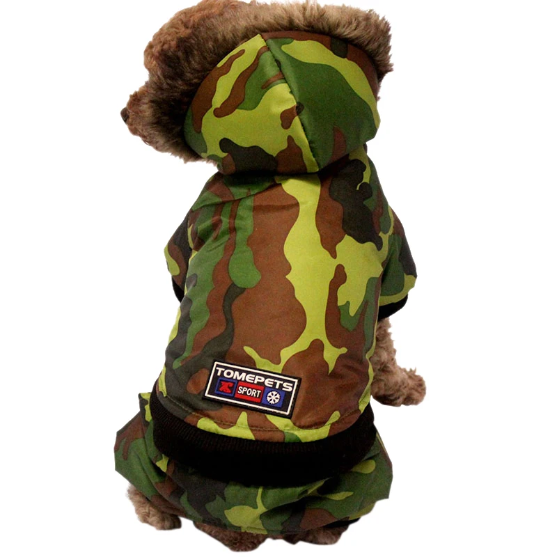 Camouflage Pet Dog Clothes For Small Dogs Sweatshirts Winter Pet