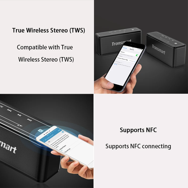 Tronsmart elemento Mega Altavoz Bluetooth altavoz inalámbrico 3D sonido Digital TWS 40 W de potencia de salida NFC 20 m altavoz portátil altavoz MicroSD tarjeta de - 4
