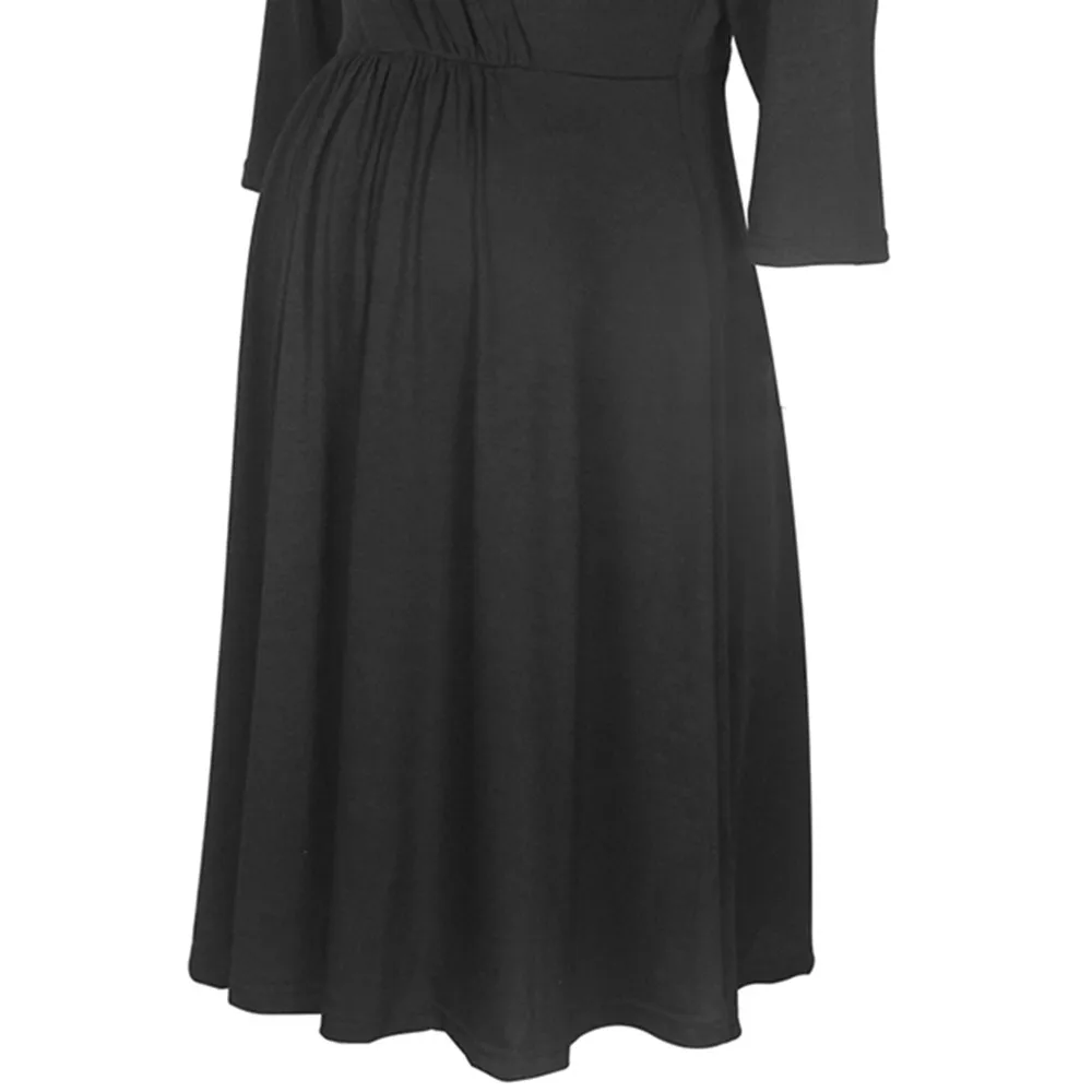 Nursing Dress Top V Collar Breastfeeding Long Sleeve Women Winter for Feeding Maternity Pregnancy Clothes Plus Size 6 HTB1QIi.aOnrK1Rjy1Xcq6yeDVXae