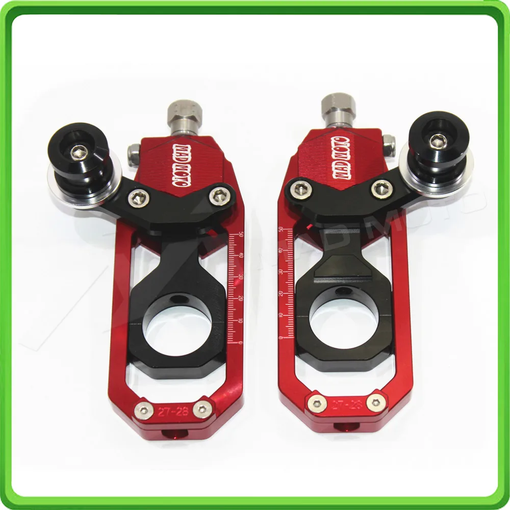 Motorcycle Chain Tensioner Adjuster with paddock bobbins kit for Yamaha R1 YZF-R1 2004 2005 Red&ampBlack | Автомобили и мотоциклы