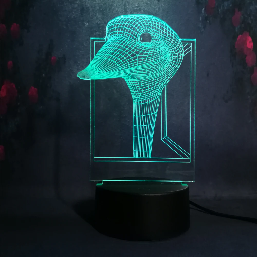 

Arilux 3D Creative Decor Lava Lamp Animal Goose head Shape LED Night light Baby Sleep Dimming Decor Table lamp USB Charge Bulb