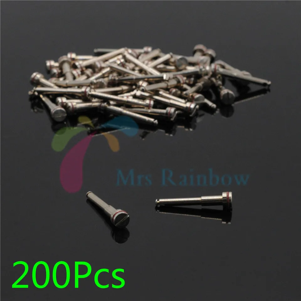 

200xSmall Mandrel For Dental Lab Polishing Shank Latch Type With Step