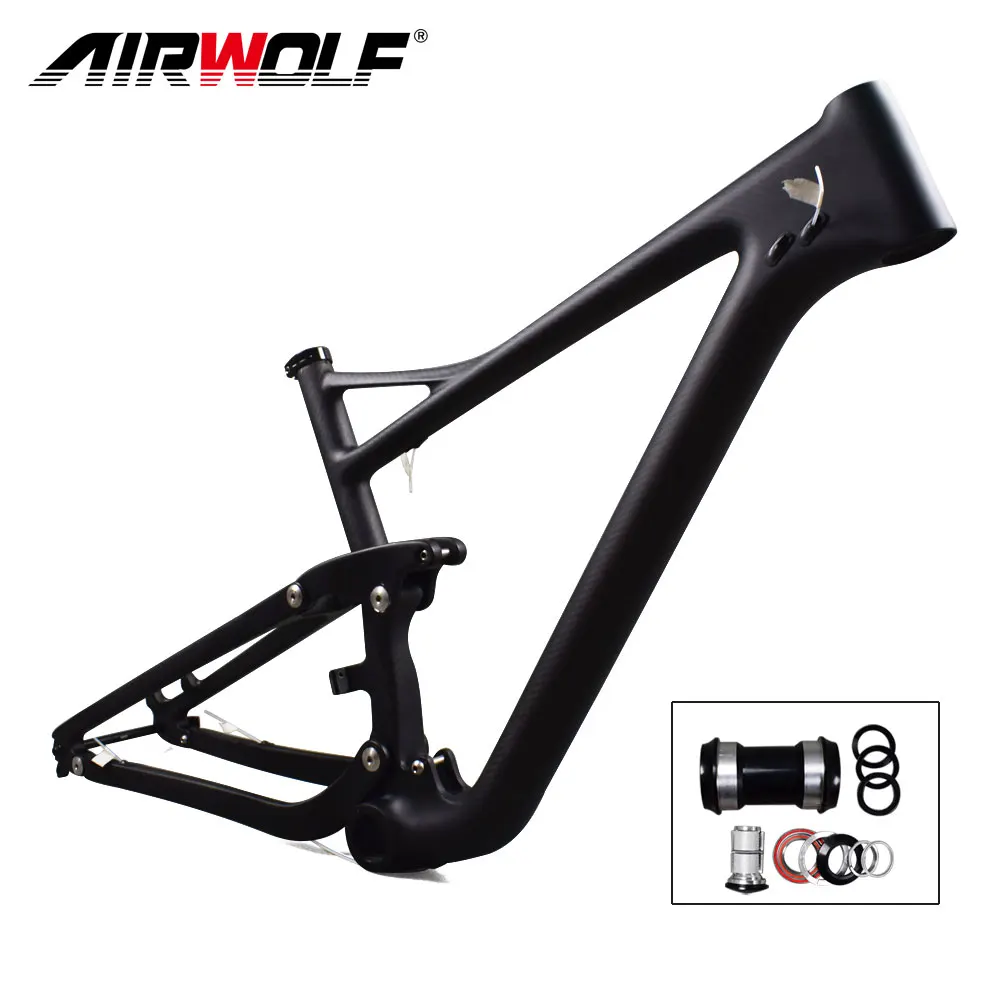 Airwolf углеродный горный велосипед полностью подвесная рама 29er эндуро Байк с