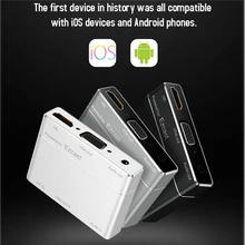 USB to HDMI/VGA+Audio Converter 3 in 1 S8pro Digital AV Adapter Powered by EZcast for IOS Android Devices Windows Computer