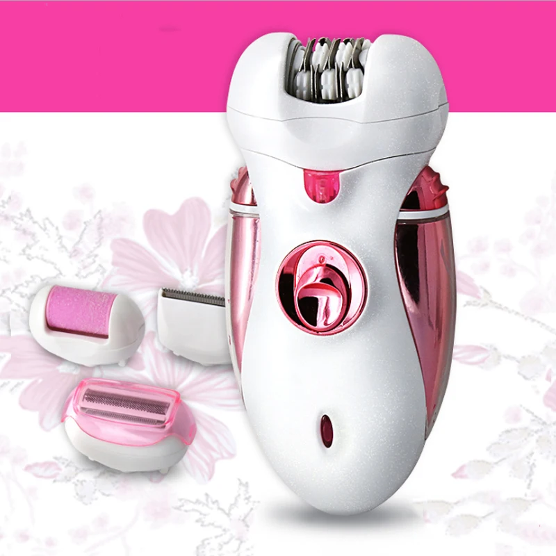 

4 in 1 Rechargeable Hair Epilator Women Shaver Female Electric Hair Shaving Machine Body Depilador Lady Trimmer Removal