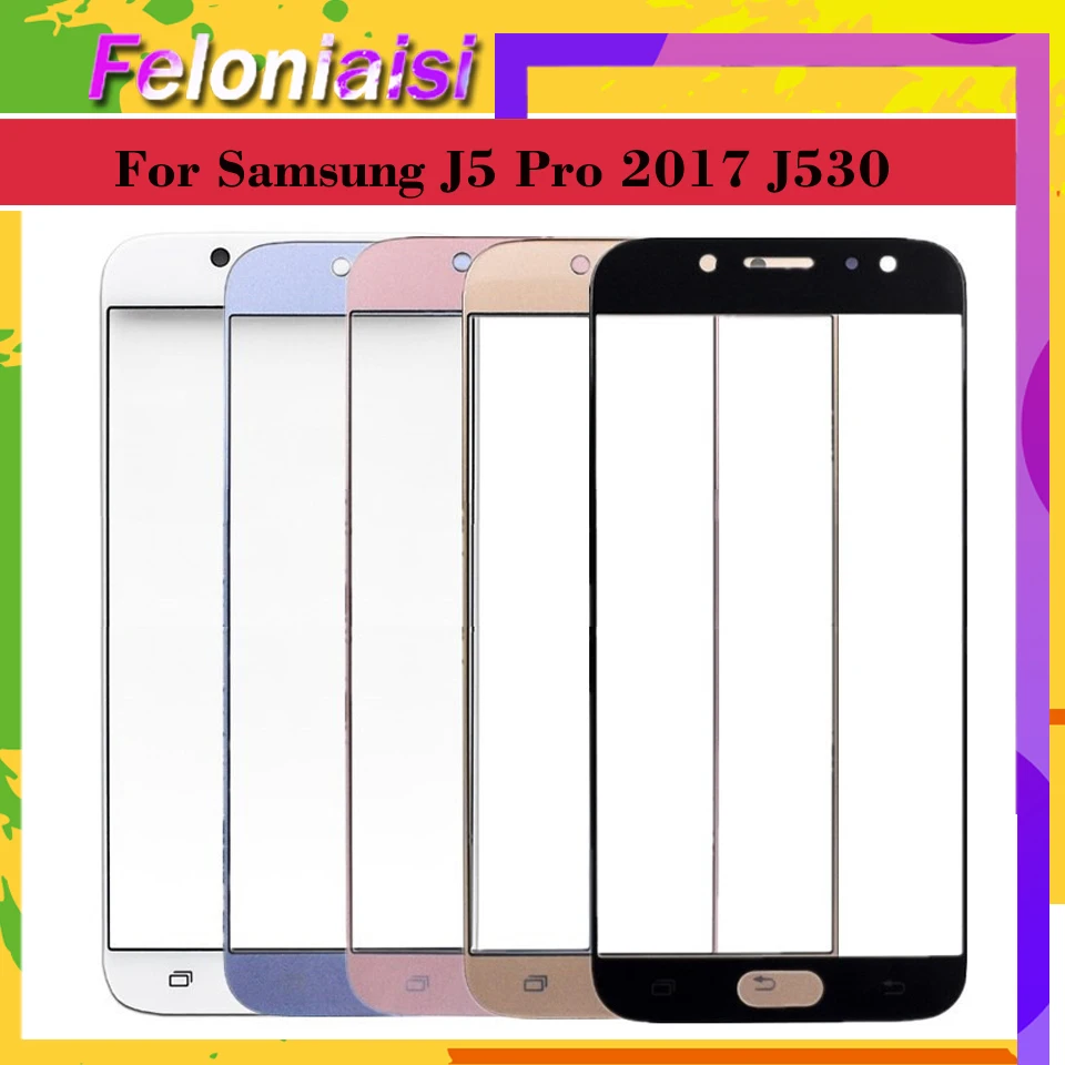 Для Samsung Galaxy J5 J5 Pro J530Pro J530 J530F сенсорный экран Внешний стеклянный сенсорный экран Объектив Передняя панель