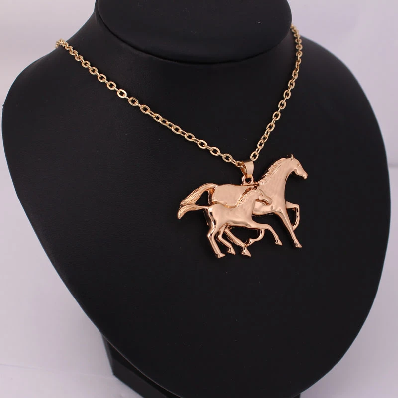 mother and child horse necklace