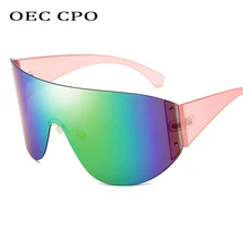 OEC CPO солнцезащитные очки мужские винтажные мужские очки солнцезащитные очки для мужчин дизайнерские бескаркасные очки мужские UV400 O45