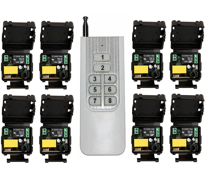 

500M Long Range AC220V 1CH RF Wireless Remote Control Relay Switch Security System Garage Doors Gate Electric Doors lamp/ window