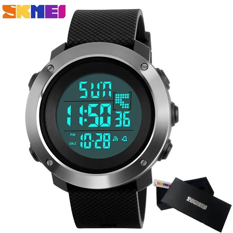 

Relogio Masculino SKMEI Brand Pedometer Watch Men Waterproof Multifunction Military LED Digital Watches Outdoor Sport Wristwatch