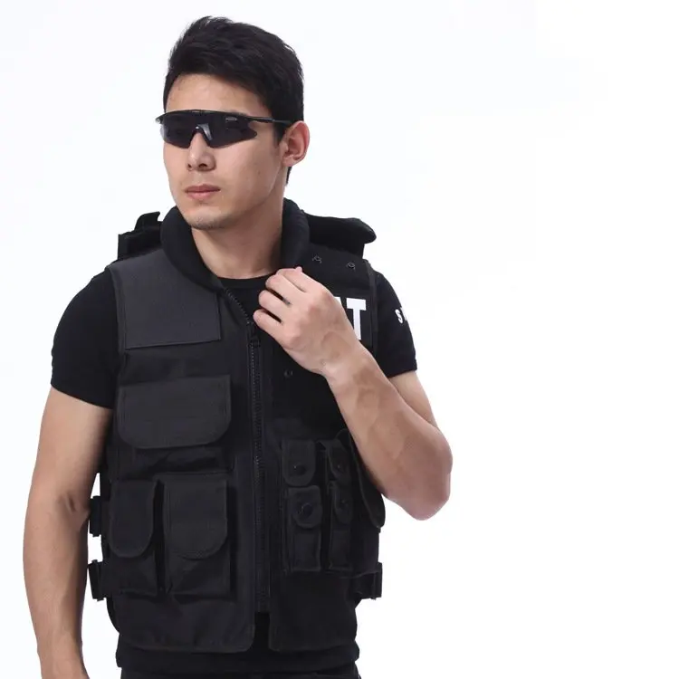  60CM Military Tactical Vest New Black Outdoor SWAT FBI High Quality Protective Combat Police Equipm