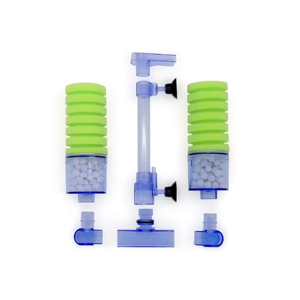 

2019 Hot Sale Aquarium Filter Fish Tank Air Pump Protein Skimmer Sponge Filter with Ceramic Pearl Balls Filter Cleaning Water