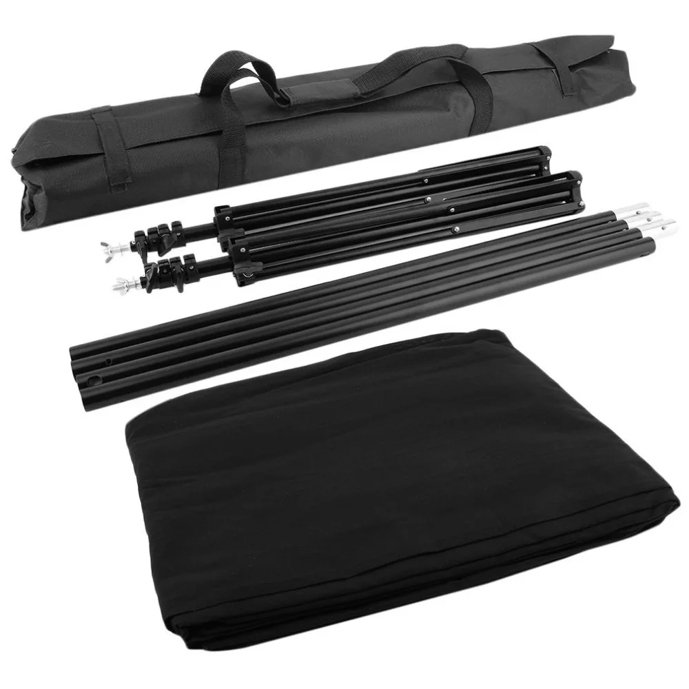 

Photography Backdrops Black/white Screen 3m x 6m Cotton Background Backdrop with 2x3m Backdrop Stands Set Fast Ship From Germany