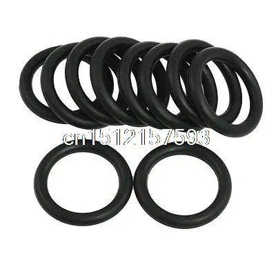 

10 Pcs Black Nitrile Rubber O Rings NBR Seal Grommets 25mm x 35mm x 5mm